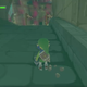 Link, finally behind the dreaded barrier.